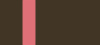 Chocolate / Coral Trim Scrub Set
