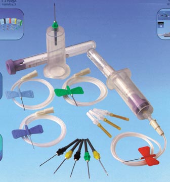 exel scalp vein set, luer adapter, multi-draw needle